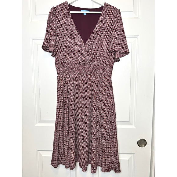 Draper James Dresses & Skirts - Draper James Flutter Sleeve‎ Fit & Flare Dress Medium